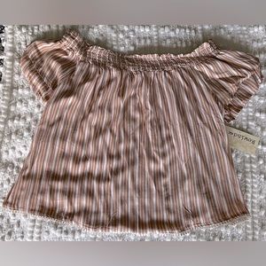 Striped Off the Shoulder Top